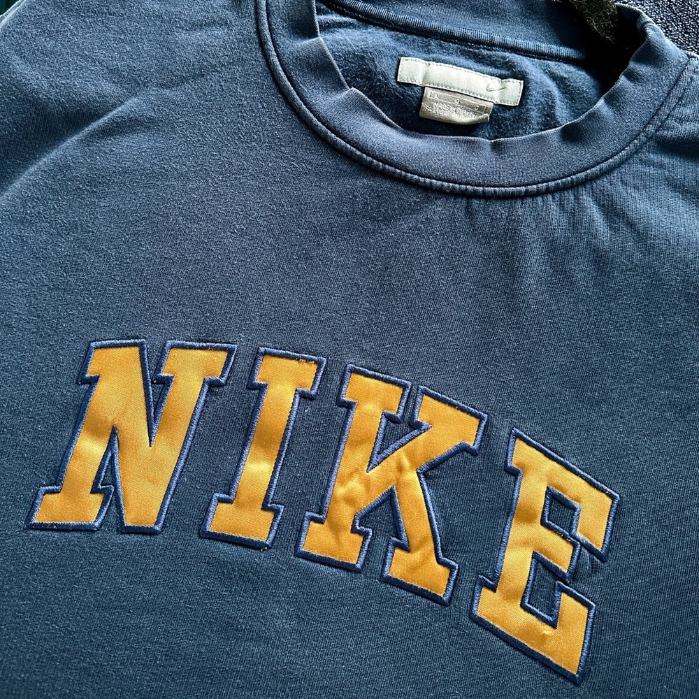 Rare Gold Embossed Nike Sweatshirt